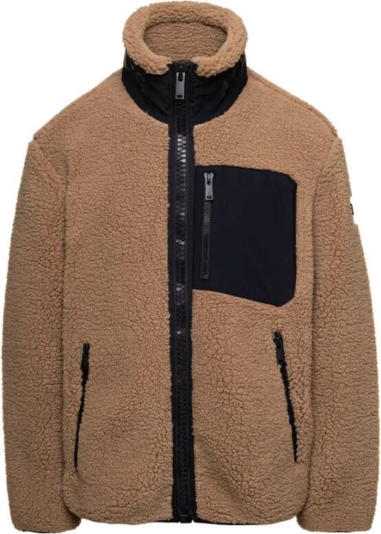 Moose Knuckles Kameel Teddy Stof Bomberjack Brown Heren