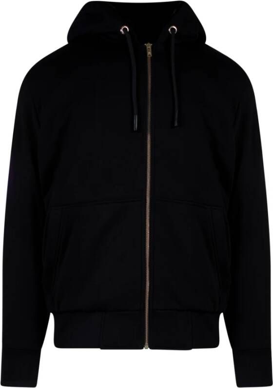 Moose Knuckles Gewatteerde jas met logo voering Zwart Heren