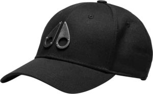 Moose Knuckles Logo honkbal huisdier Zwart Heren
