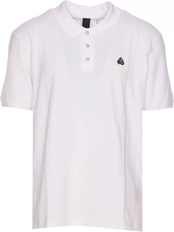 Moose Knuckles Polo Shirt Wit Heren