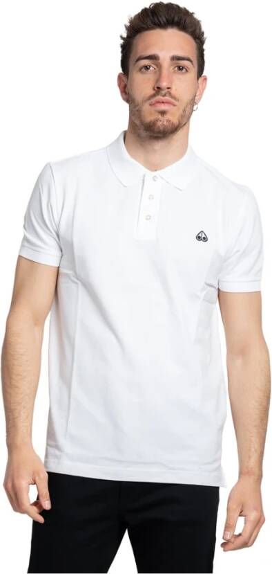 Moose Knuckles Polo Shirts White Heren