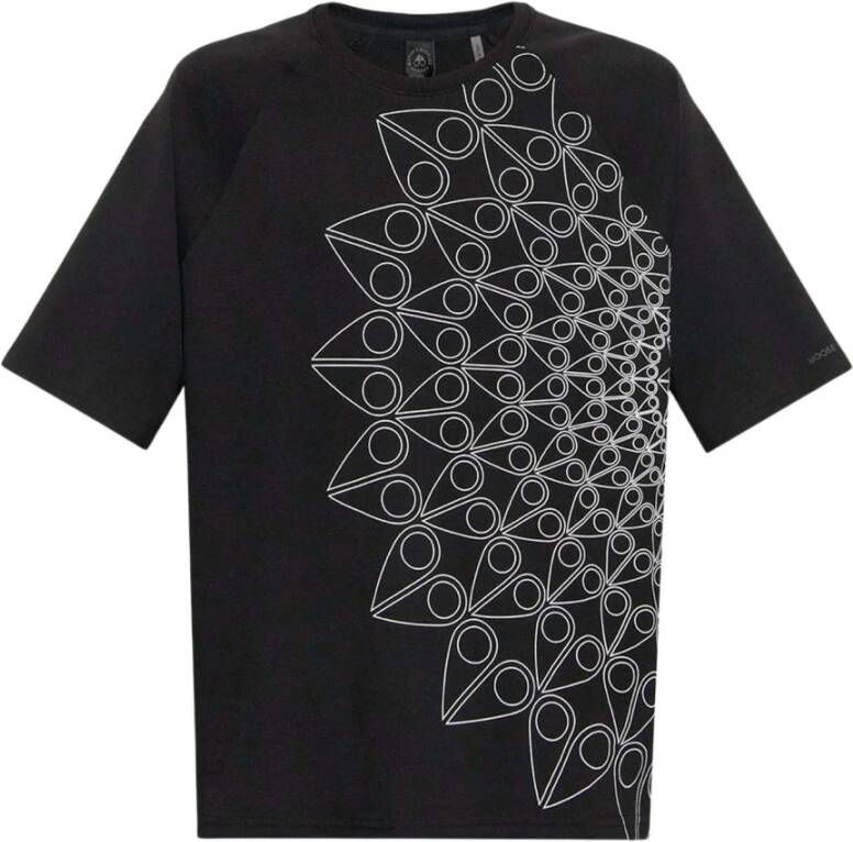 Moose Knuckles Spiraal Logo T-shirt Zwart Heren
