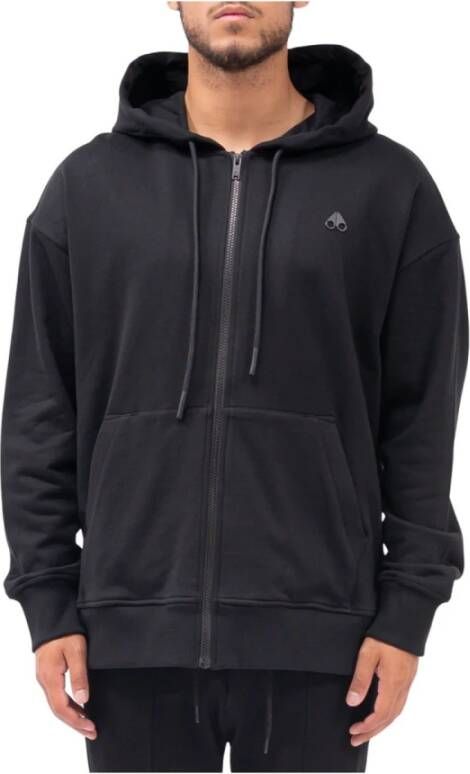 Moose Knuckles Sweatshirt met rits en capuchon Zwart Heren