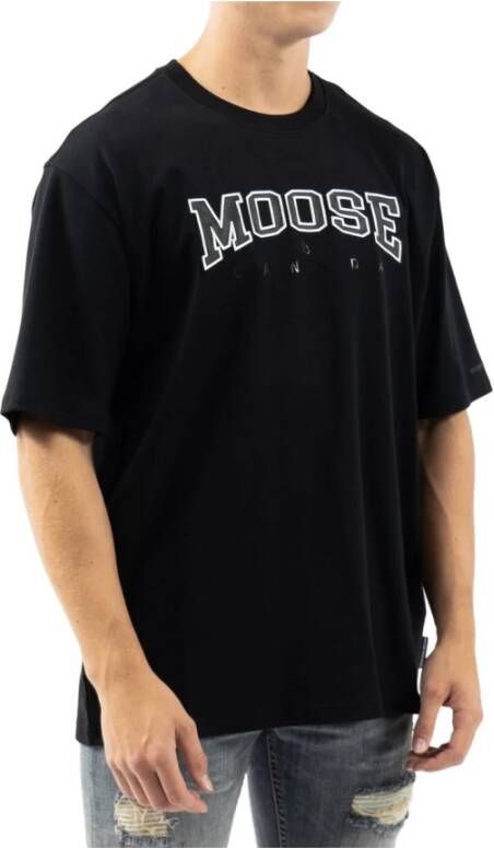 Moose Knuckles T-Shirts Zwart Heren