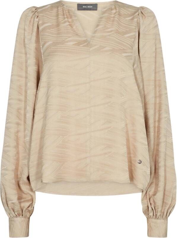 MOS MOSH Blouse overhemd Beige Dames