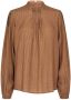MOS MOSH Dames Blouses Fina Pepita Blouse Bruin - Thumbnail 2