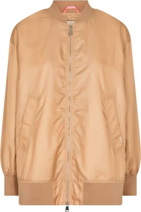 MOS MOSH Bomber Jackets Beige Dames