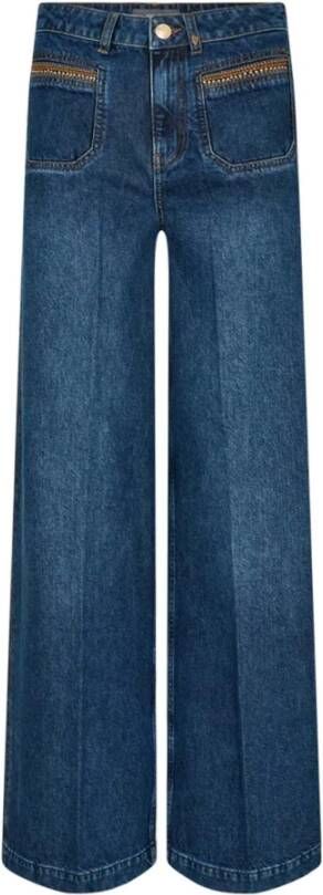 MOS MOSH Colette Sassy Jeans Blauw 401 Blauw Dames