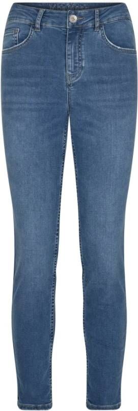 MOS MOSH Aansluitende Cropped Jeans met Geborduurde Details Multicolor Dames