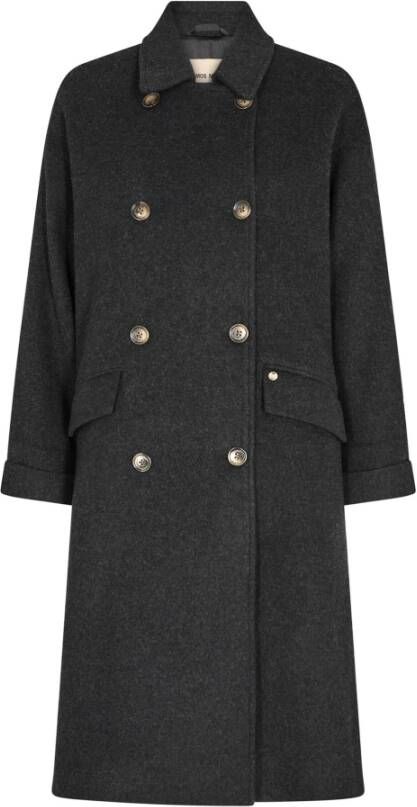 MOS MOSH Double-Breasted Coats Zwart Dames