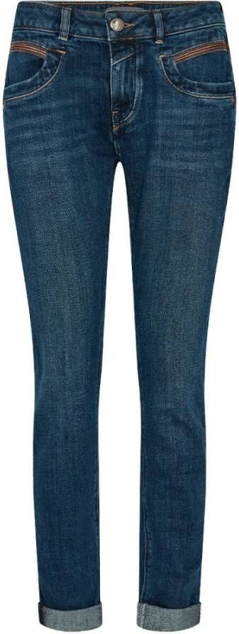 MOS MOSH Subtiele Jeans Broek 155620 Donkerblauw Blue Dames