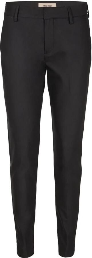 MOS MOSH Stretchbroek met labelapplicatie model 'ABBY NIGHT PANT'