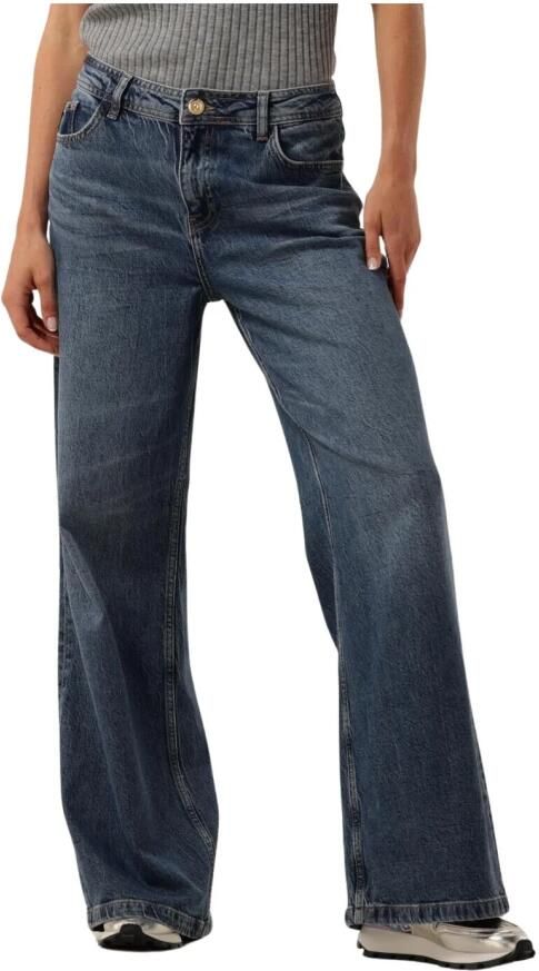 Mos Mosh high waist wide leg jeans Dara dark blue denim - Foto 3