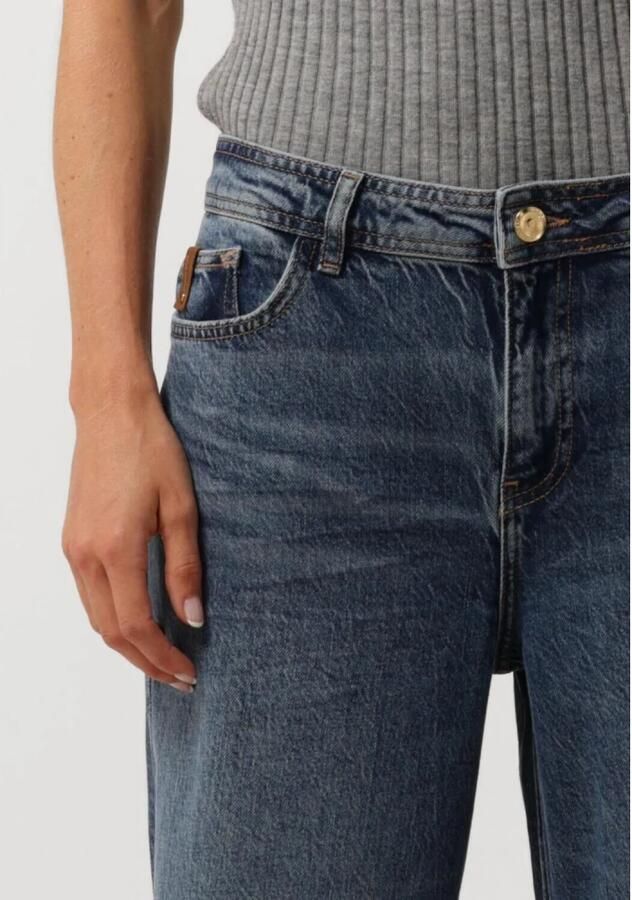 Mos Mosh high waist wide leg jeans Dara dark blue denim