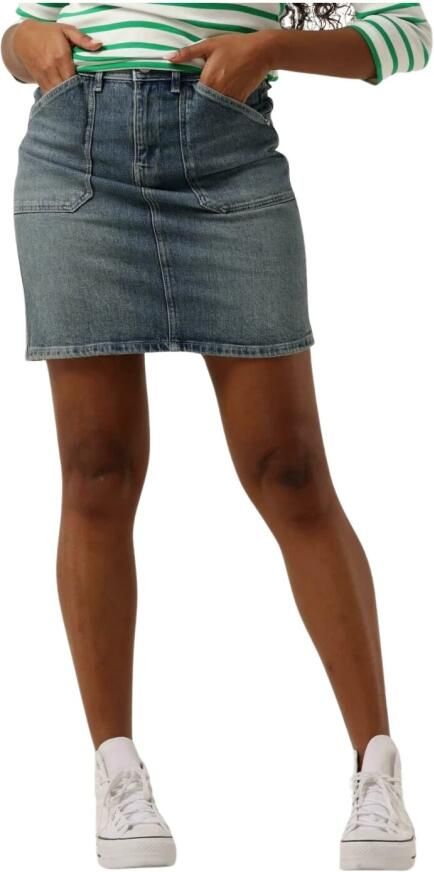 MOS MOSH Denim Rok Maki Blue Dames - Foto 3