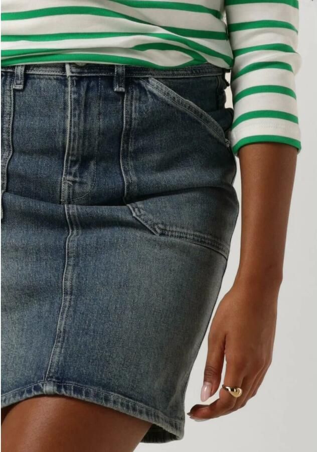 MOS MOSH Denim Rok Maki Blue Dames