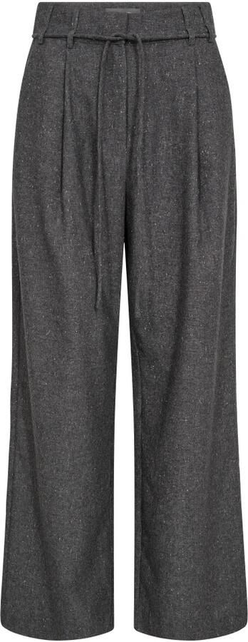 MOS MOSH Hoge taille zwarte broek met riem Black Dames - Foto 2