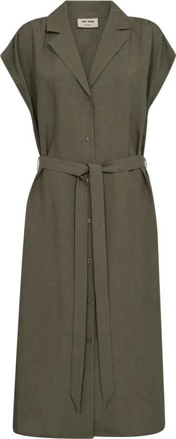 MOS MOSH Elegante Overhemdjurk Sea Turtle Green Dames