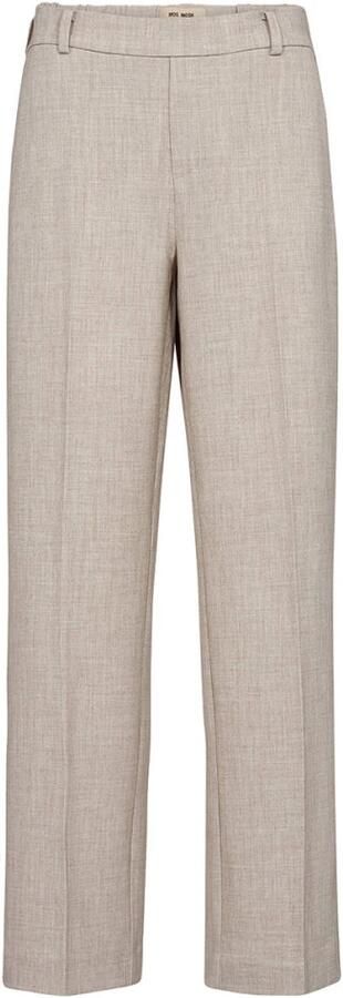 MOS MOSH Straight leg stoffen broek met riemlussen model 'BAI FLAIR'