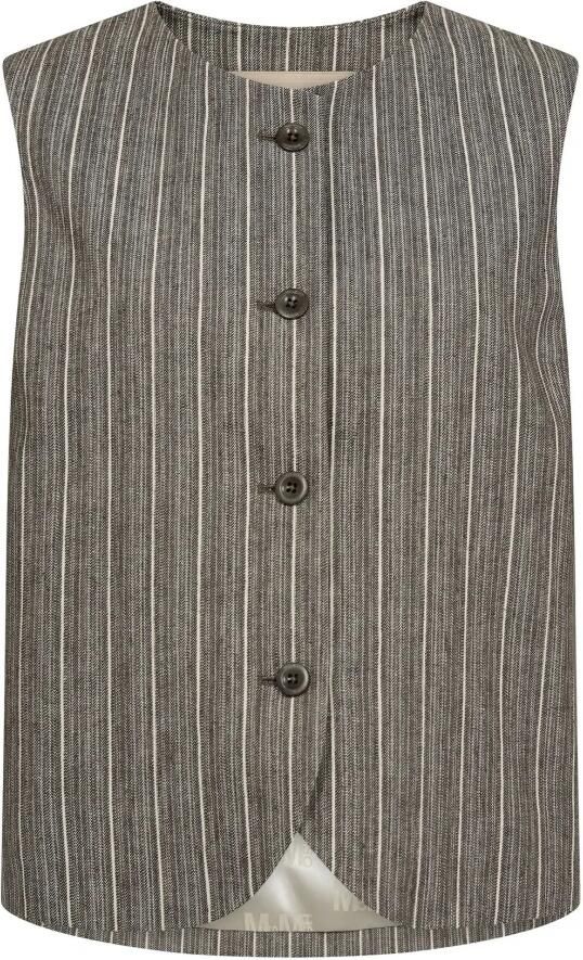 MOS MOSH Gilet met doorknoopsluiting model 'Eriin Thelma'