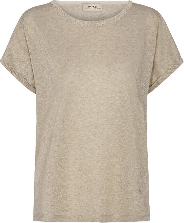 MOS MOSH Glimmer Kay T-shirt Goud Beige Dames - Foto 5