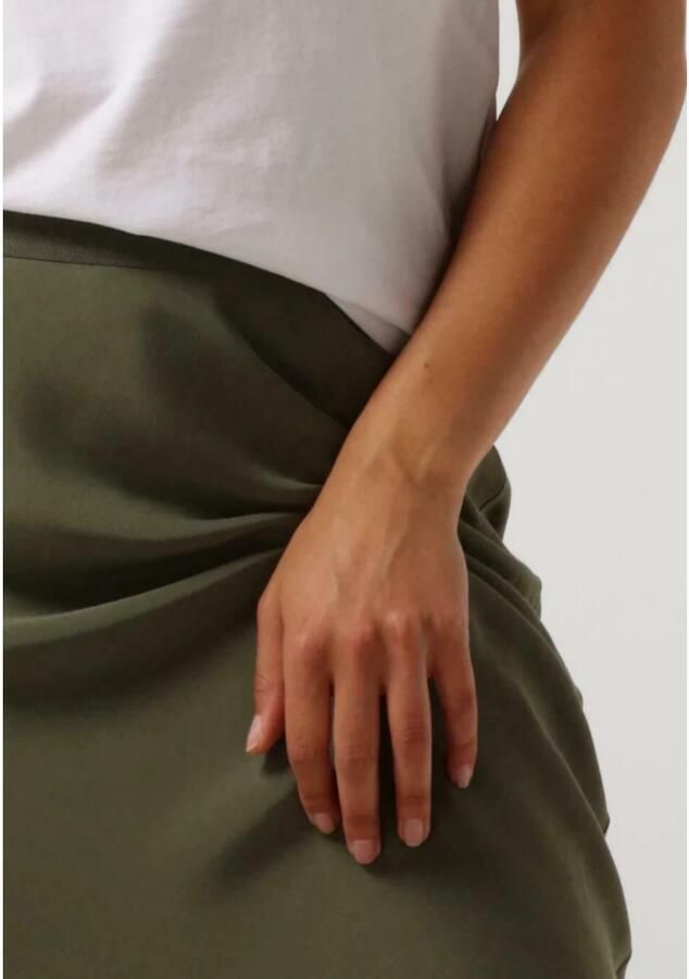 MOS MOSH Groene Maxi Rok Solida Long Skit Green Dames