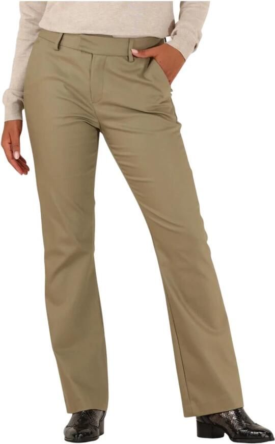 MOS MOSH Regular fit stoffen broek met ceintuurlussen model 'ELLEN' - Foto 3