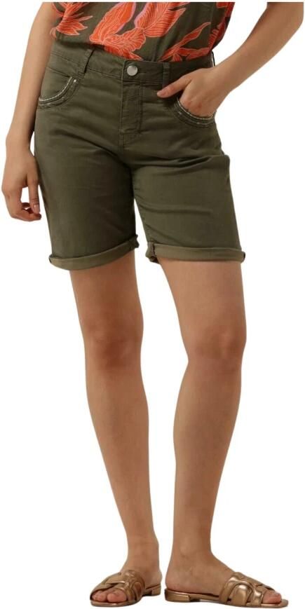 MOS MOSH Groene Zomer Shorts Naomi Treasure Green Dames - Foto 3
