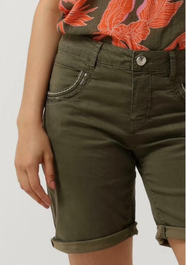 MOS MOSH Groene Zomer Shorts Naomi Treasure Green Dames