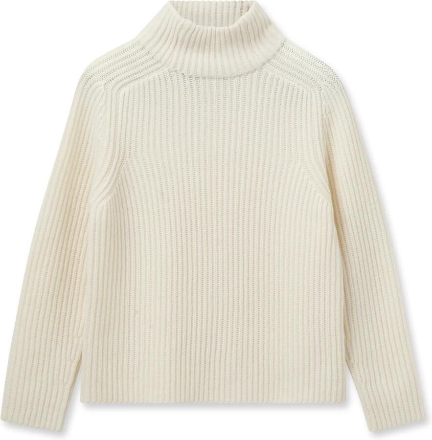 MOS MOSH Dames Truien & Vesten Thyra Highneck Knit Ecru