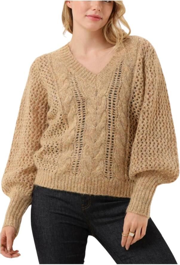 MOS MOSH Dames Truien & Vesten Imma V-neck Knit Camel - Foto 7
