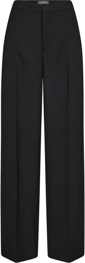 MOS MOSH Stoffen broek met wijde pijpen en persplooien model 'Leya' - Foto 4