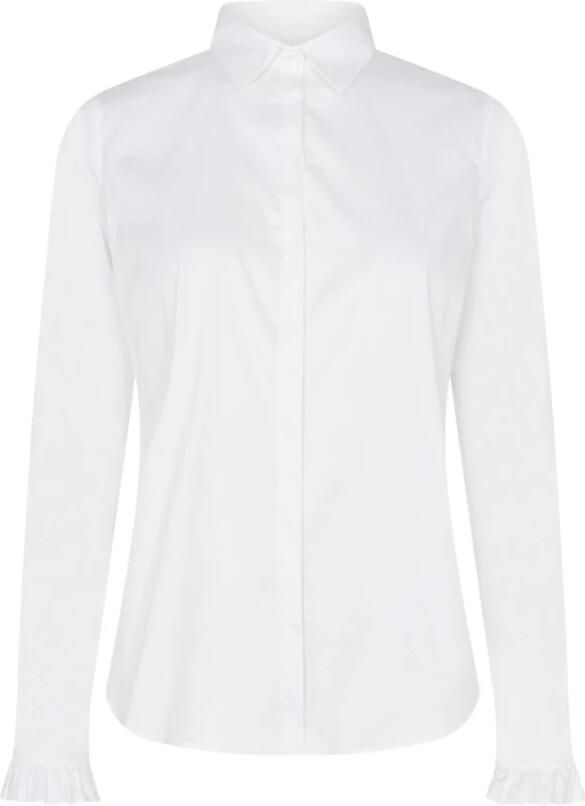 MOS MOSH Stijlvolle en Comfortabele Blouse Collectie White Dames