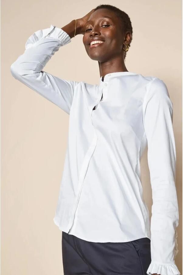 MOS MOSH Blouse met opstaande kraag model 'Mattie'