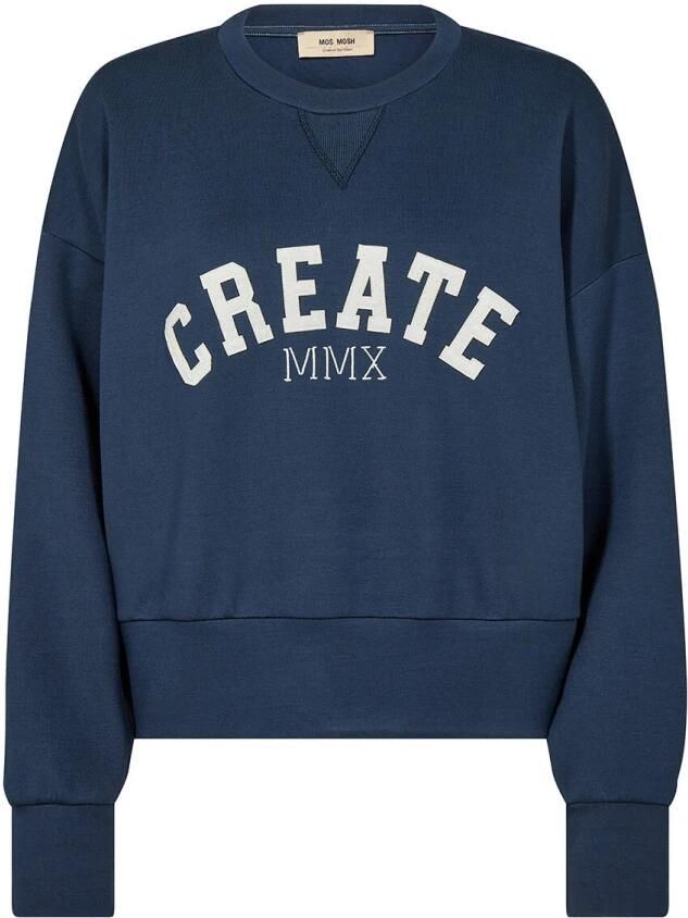MOS MOSH Dames Truien & Vesten Mmcelli O-ls Sweatshirt Donkerblauw - Foto 5