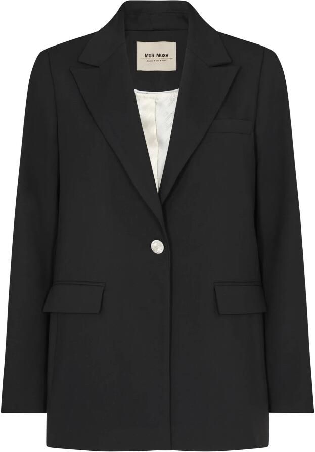 MOS MOSH Ontspannen Fit Zwarte Blazer Black Dames