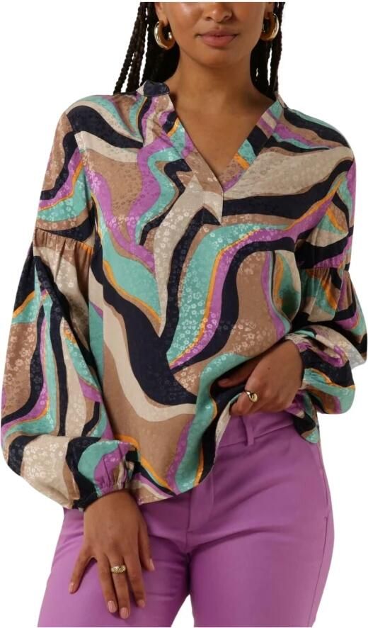 MOS MOSH Stijlvolle en Comfortabele Nena Onda Blouse in Paars Purple Dames - Foto 3