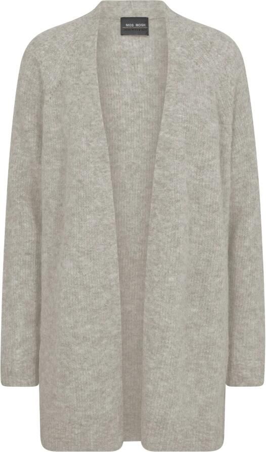 MOS MOSH Lange cardigan met ribboorden model 'THORA'