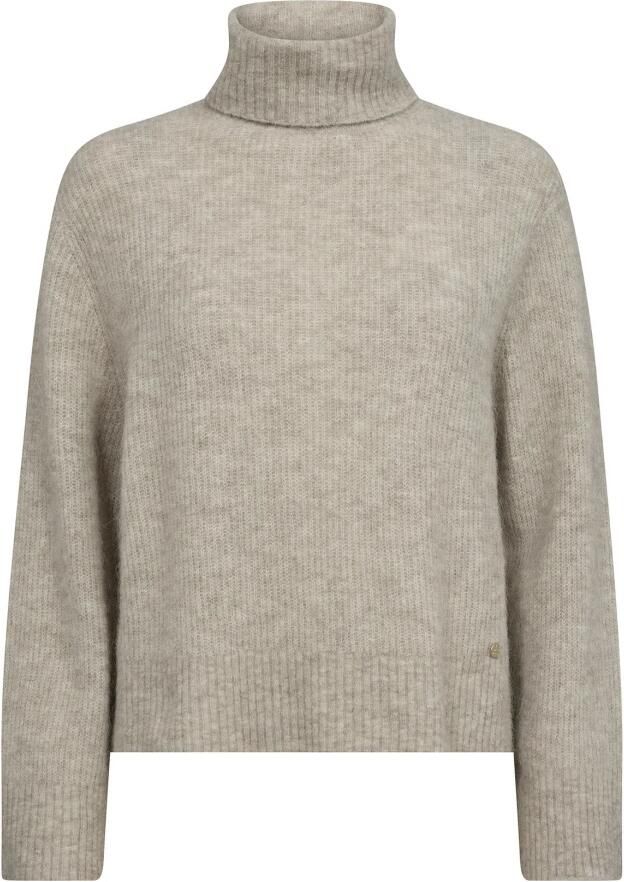 MOS MOSH Dames Truien & Vesten Aidy Thora Rollneck Knit Beige