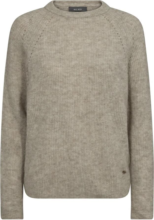 MOS MOSH Gebreide pullover met ronde hals model 'Tammy'