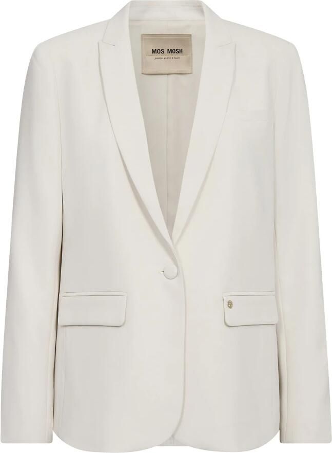 MOS MOSH Vrouwelijke Blazer met V-hals en Klepzakken White Dames - Foto 5