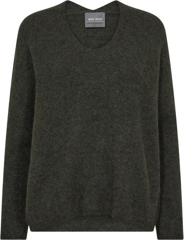 MOS MOSH Oversized gebreide pullover met ribboorden model 'THORA'