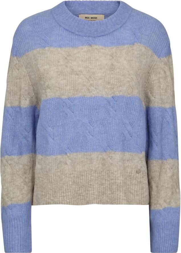 MOS MOSH Zachte Gebreide Trui Hydrangea Stijl Multicolor Dames