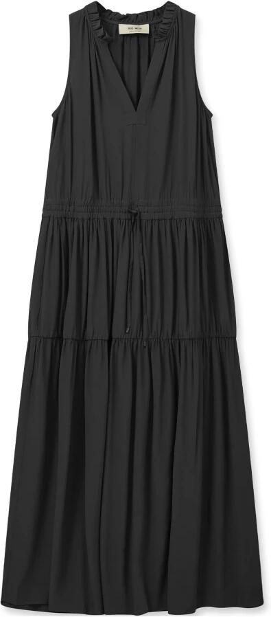 MOS MOSH Maxi-jurk met tuniekkraag model 'Sabri'