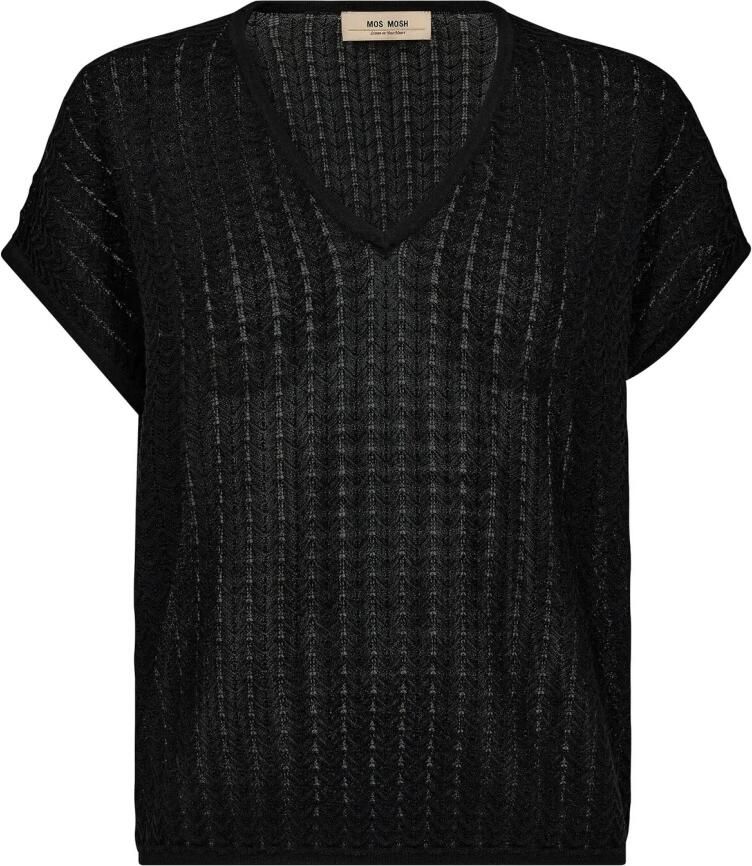 MOS MOSH Gebreide pullover met V-hals model 'Shani Plain'