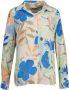 Mos Mosh gebloemde geweven blouse Taylor Botanic ivoor blauw zalm - Thumbnail 3