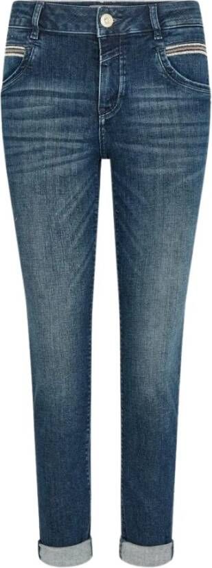 MOS MOSH Stijlvolle Slim-Fit Cropped Jeans Blue Dames