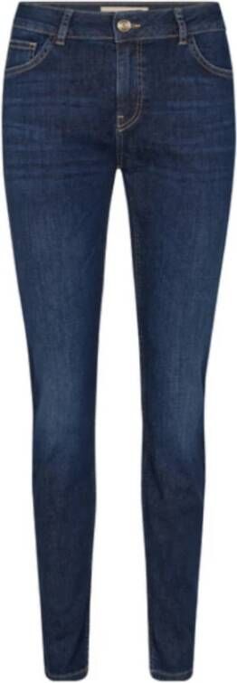 MOS MOSH Blauwe Denim Skinny Jeans Regina Cover Blue Dames