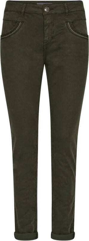 MOS MOSH Stijlvolle Mmnaomi Treasure Broek 151830 Forest Night Green Dames