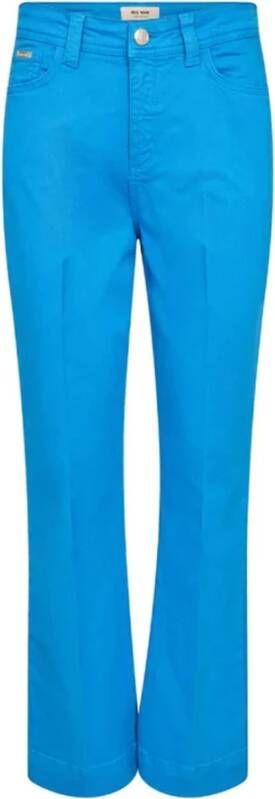 MOS MOSH Slim-fit Trousers Blauw Dames